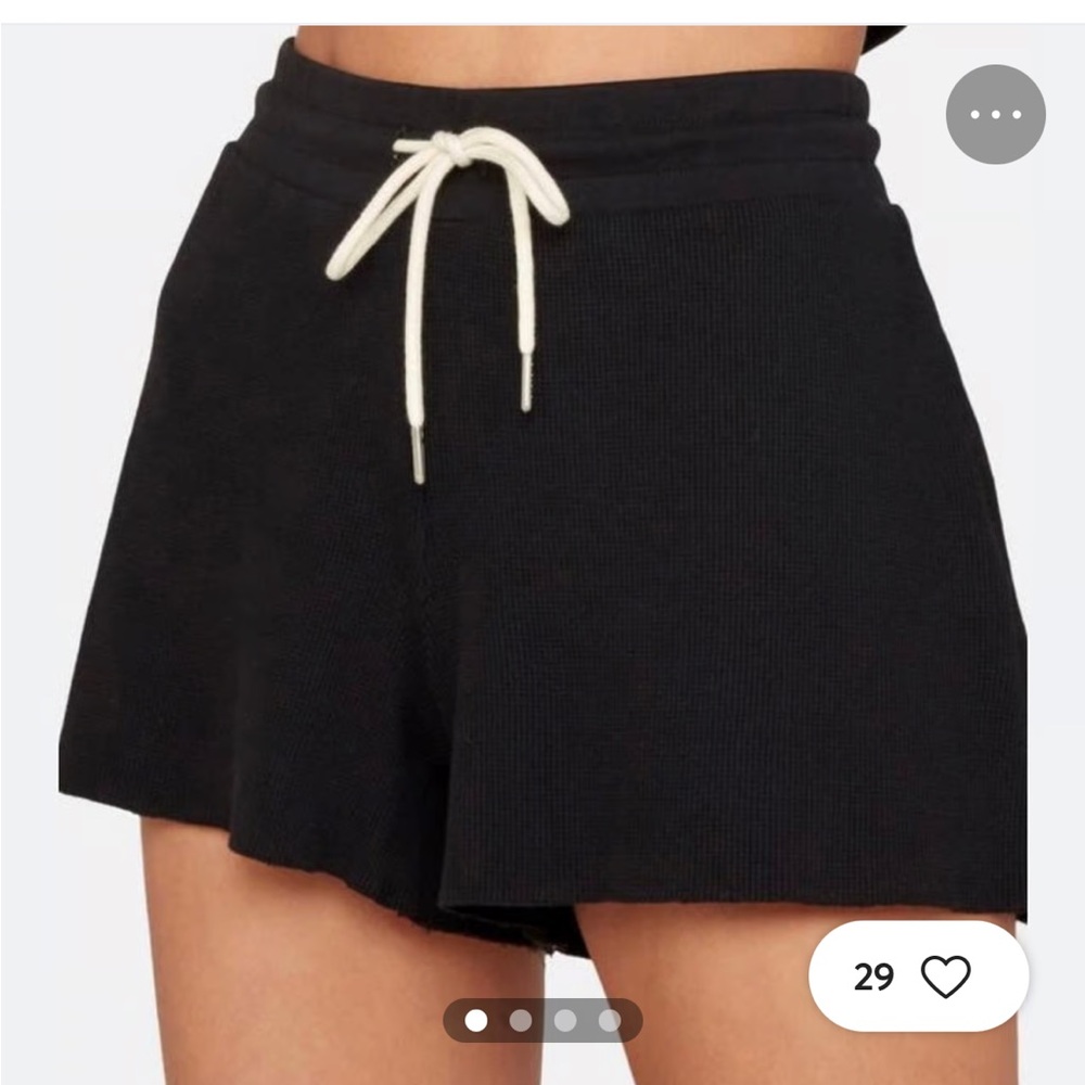 MATE the Label High Waist Black Thermal shorts XS